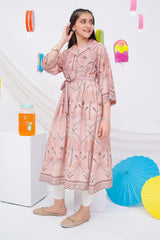 Ochre Clothing Stitched 1 Piece Western Kids Dress-OCH-DPPLD-8