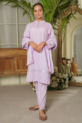 Cotton Embroidered 3 Pc Suit - Wear Ochre
