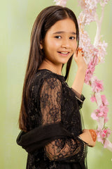 Ochre Clothing Net Hand Adda Work 3 Pc Suit