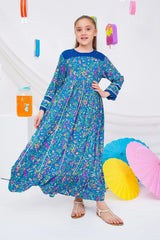 Ochre Clothing Stitched 1 Piece Western Kids Dress-OCH-BLPDO-6