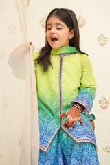 Swiss Lawn Digital Printed 3 Pc Suit - Wear Ochre