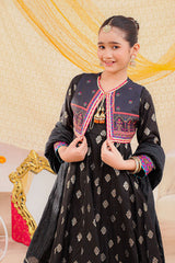 Ochre Clothing Kids Winter-Cotton Jacquard 3 Pc Suit-SHD-14