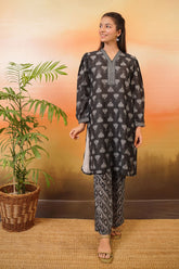 Swiss Lawn Printed 2 Pc Suit - Wear Ochre
