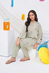 Ochre Clothing Stitched 2 Piece Summer Kids Suit-OCH-BLE2P-1