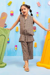 Ochre Clothing Printed Georgette 2 Pc Suit