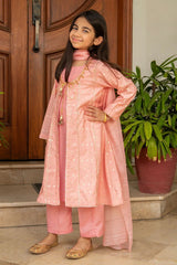 Best Viscose Jacquard Hand Adda Work 3 Pc Suit - Wear Ochre -