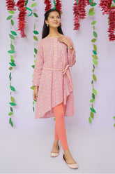 Cotton Chambray Printed Kurta - Wear Ochre
