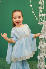 Chiffon Embroidered 3 Pc Suit - Wear Ochre