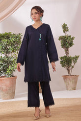 Ochre Clothing Chambray Cotton Women's 2 Pc Suit