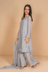 Ochre Clothing Stitched 3 Piece Chiffon Formals Kids Suit-OCH-CE3PS-175206111675718
