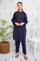 Cotton Embroidered 2 Pc Suit - Wear Ochre