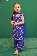 Rod Silk Embellished 3 Pc Suit - Wear Ochre