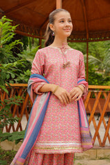 Ochre Clothing Stitched 3 Piece Digital Printed Herringbone Collection'2025-COR-115