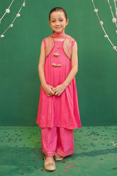 Rod Silk Embellished 3 Pc Suit - Wear Ochre