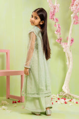 Ochre Clothing Foil Printed Net 3 Pc Suit