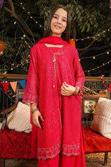 Best Chiffon Embroidered 3 Pc Suit - Wear Ochre -