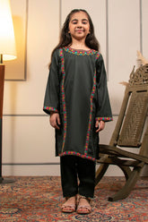 Ochre Clothing Cotton Embroidered 2 Pc Suit