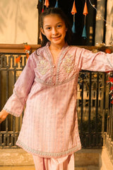 Best Chikankari Embroidered 3 Pc Suit - Wear Ochre -
