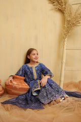 Ochre Clothing Girls Full Suits Swiss Lawn Digital Printed 3 Pc Suit