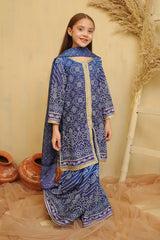 Ochre Clothing Girls Full Suits Swiss Lawn Digital Printed 3 Pc Suit