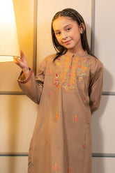 Ochre Clothing Cotton Embroidered 2 Pc Suit