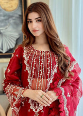 Sardinia Unstitched 3 Piece Lawn Collection-Rosabel - Kinza Hashmi