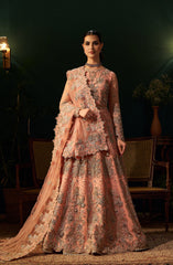 Mehar O Maah By Fabiha Fatima Unstitched 3 Piece Formals Collection'2025-Rose