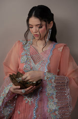 Elvin By Fabiha Fatima Unstitched 3 Piece Formals Collection'2025-Roselle