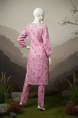 Doriya Luxe By Almeerah Stitched 2 Piece Premium Bana Dora Lawn Collection'2025-Rosy Pink Whisper