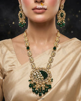 Zeesy-Royal Kundan Malla Necklace Set