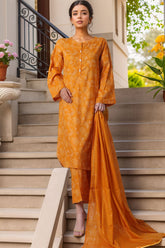 Rozaana by Hz Stitched 3 Piece Cambric Collection'2025-CAP-3P-809