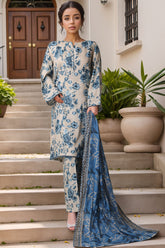 Rozaana by Hz Stitched 3 Piece Cambric Suit-CAP-3P-806