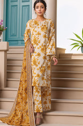 Rozaana by Hz Stitched 3 Piece Cambric Collection'2025-CAP-3P-805