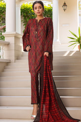 Rozaana by Hz Stitched 3 Piece Cambric Collection'2025-CAP-3P-802