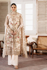 Muse By Serene Unstitched 3 Piece Luxury Festive Chiffon Suit-S-1081 Perle