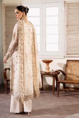 Muse By Serene Unstitched 3 Piece Luxury Festive Chiffon Suit-S-1081 Perle
