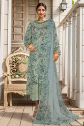 Sada Bahar Stitched 3 Piece Festive Emb Lawn Vol-02 Collection'2025-D-102-Ice