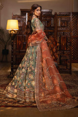 Sajal By Serene Unstitched 3 Piece Bridal Suit-SB-26 Raqs