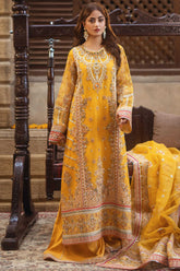 Sajal By Serene Unstitched 3 Piece Bridal Suit-SB-28-Mahpara