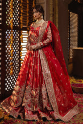 Sajal By Serene Unstitched 3 Piece Bridal Suit-SB-30-Mairaj