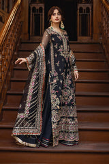 Sajal By Serene Unstitched 3 Piece Bridal Suit-SB-32 Mehrang