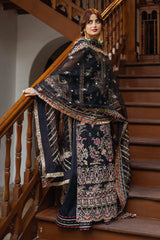 Sajal By Serene Unstitched 3 Piece Bridal Suit-SB-32 Mehrang