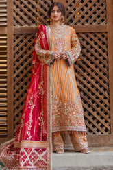 Sajal By Serene Unstitched 3 Piece Bridal Suit-SB-33-Husn
