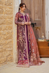 Sajal By Serene Unstitched 3 Piece Bridal Suit-SB-34 Nazakat