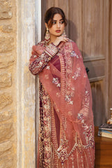Sajal By Serene Unstitched 3 Piece Bridal Suit-SB-34 Nazakat