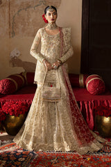 Jashn By Imrozia Serene Unstitched 3 Piece Bridal Suit-SB-38 Pemaan