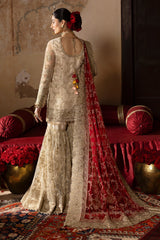Jashn By Imrozia Serene Unstitched 3 Piece Bridal Suit-SB-38 Pemaan