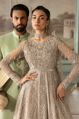 Jashn By Imrozia Serene Unstitched 3 Piece Bridal Suit-SB-40 Tabaan