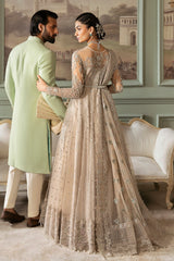 Jashn By Imrozia Serene Unstitched 3 Piece Bridal Suit-SB-40 Tabaan