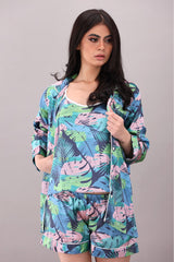 Studio By Arj Eshaal Omani Dreamy Nights Nightwear – Stylish Comfort for Sweet Slumber Silky Finish Night Dress For Women and Girls 7 Piece Night Wear Women's Pajama Sets